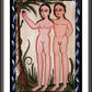 Wall Frame Espresso, Matted - Adam and Eve by A. Olivas