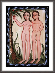 Wall Frame Espresso - Adam and Eve by A. Olivas