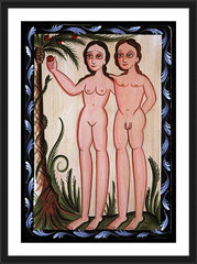 Wall Frame Black - Adam and Eve by A. Olivas