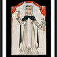 Wall Frame Black, Matted - St. Catherine of Siena by Br. Arturo Olivas, OFS - Trinity Stores