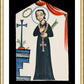 Wall Frame Gold, Matted - St. Cayetano by A. Olivas