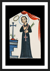 Wall Frame Black - St. Cayetano by A. Olivas