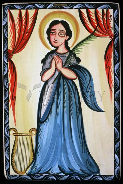 Canvas Print - St. Cecilia by Br. Arturo Olivas, OFS - Trinity Stores