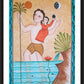 Wall Frame Black, Matted - St. Christopher by Br. Arturo Olivas, OFS - Trinity Stores