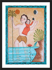 Wall Frame Black - St. Christopher by A. Olivas
