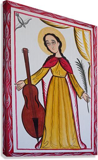 Canvas Print - St. Cecilia by A. Olivas
