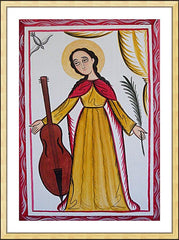 Wall Frame Gold - St. Cecilia by A. Olivas