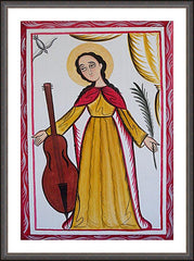 Wall Frame Espresso - St. Cecilia by A. Olivas