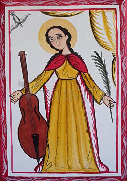Canvas Print - St. Cecilia by Br. Arturo Olivas, OFM - Trinity Stores