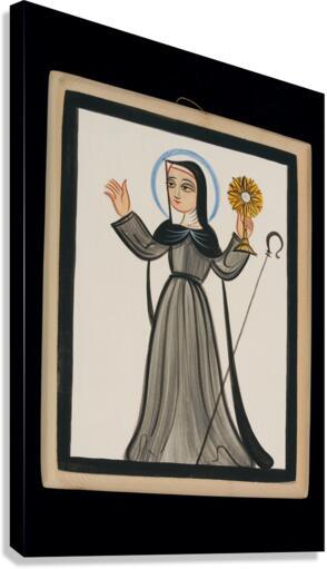 Canvas Print - St. Clare of Assisi by A. Olivas