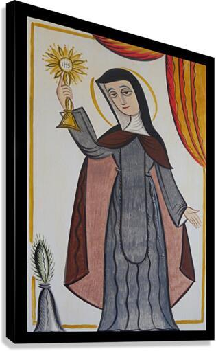 Canvas Print - St. Clare of Assisi by A. Olivas