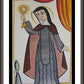 Wall Frame Espresso, Matted - St. Clare of Assisi by Br. Arturo Olivas, OFS - Trinity Stores