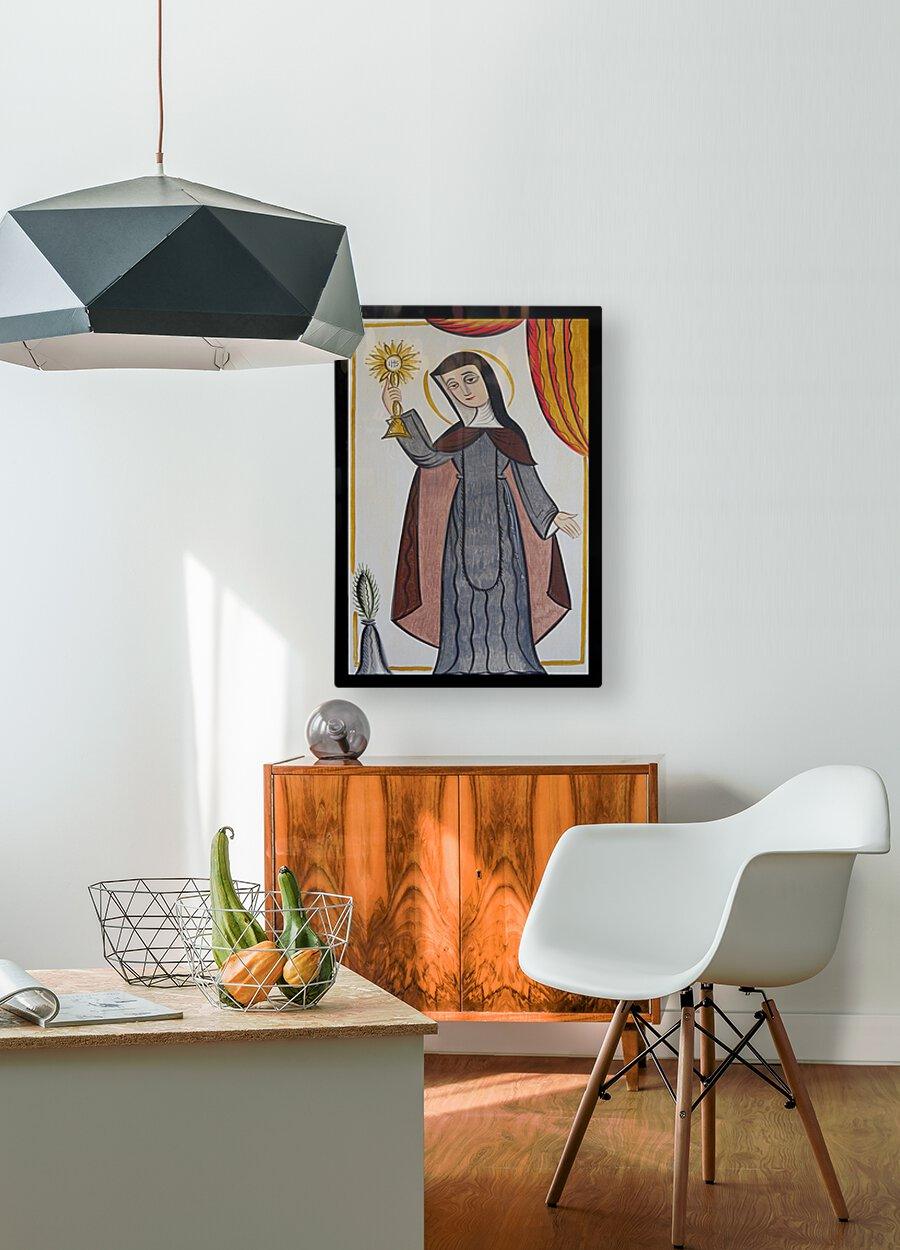 Metal Print - St. Clare of Assisi by Br. Arturo Olivas, OFS - Trinity Stores