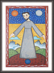 Wall Frame Espresso - St. Francis of Assisi, Br. of Cosmos by A. Olivas