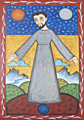 Metal Print - St. Francis of Assisi, Br. of Cosmos by A. Olivas