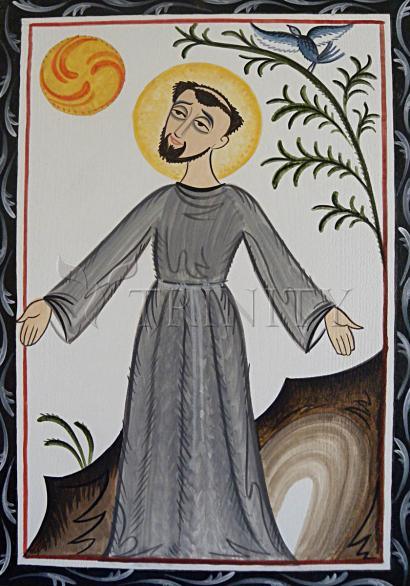 Wall Frame Black - St. Francis of Assisi by A. Olivas – Trinity Stores