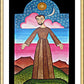 Wall Frame Gold, Matted - St. Francis of Assisi, Herald of Creation by A. Olivas