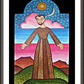 Wall Frame Espresso, Matted - St. Francis of Assisi, Herald of Creation by A. Olivas