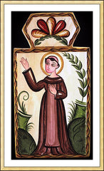 Wall Frame Gold - St. Francis of Assisi by A. Olivas