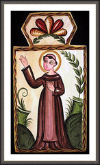 Wall Frame Espresso - St. Francis of Assisi by A. Olivas