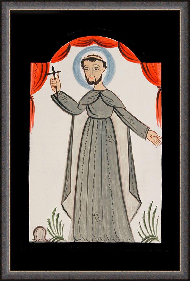 Wall Frame Espresso - St. Francis of Assisi by A. Olivas