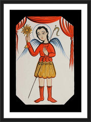 Wall Frame Black - St. Gabriel Archangel by A. Olivas
