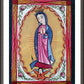 Wall Frame Espresso, Matted - Our Lady of Guadalupe by Br. Arturo Olivas, OFS - Trinity Stores