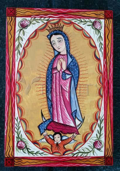 Wall Frame Gold - Our Lady of Guadalupe by A. Olivas – Trinity Stores