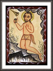Wall Frame Espresso - St. Jerome by A. Olivas