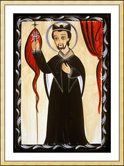 Wall Frame Gold - St. Ignatius Loyola by A. Olivas