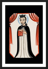 Wall Frame Black - St. Ignatius Loyola by A. Olivas