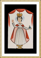 Wall Frame Gold - Infant of Prague by A. Olivas
