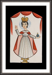 Wall Frame Espresso - Infant of Prague by A. Olivas