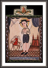 Wall Frame Espresso - St. Isidore by A. Olivas
