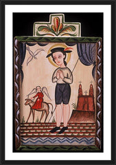 Wall Frame Black - St. Isidore by A. Olivas