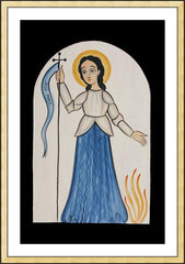 Wall Frame Gold - St. Joan of Arc by A. Olivas