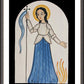Wall Frame Espresso, Matted - St. Joan of Arc by Br. Arturo Olivas, OFS - Trinity Stores