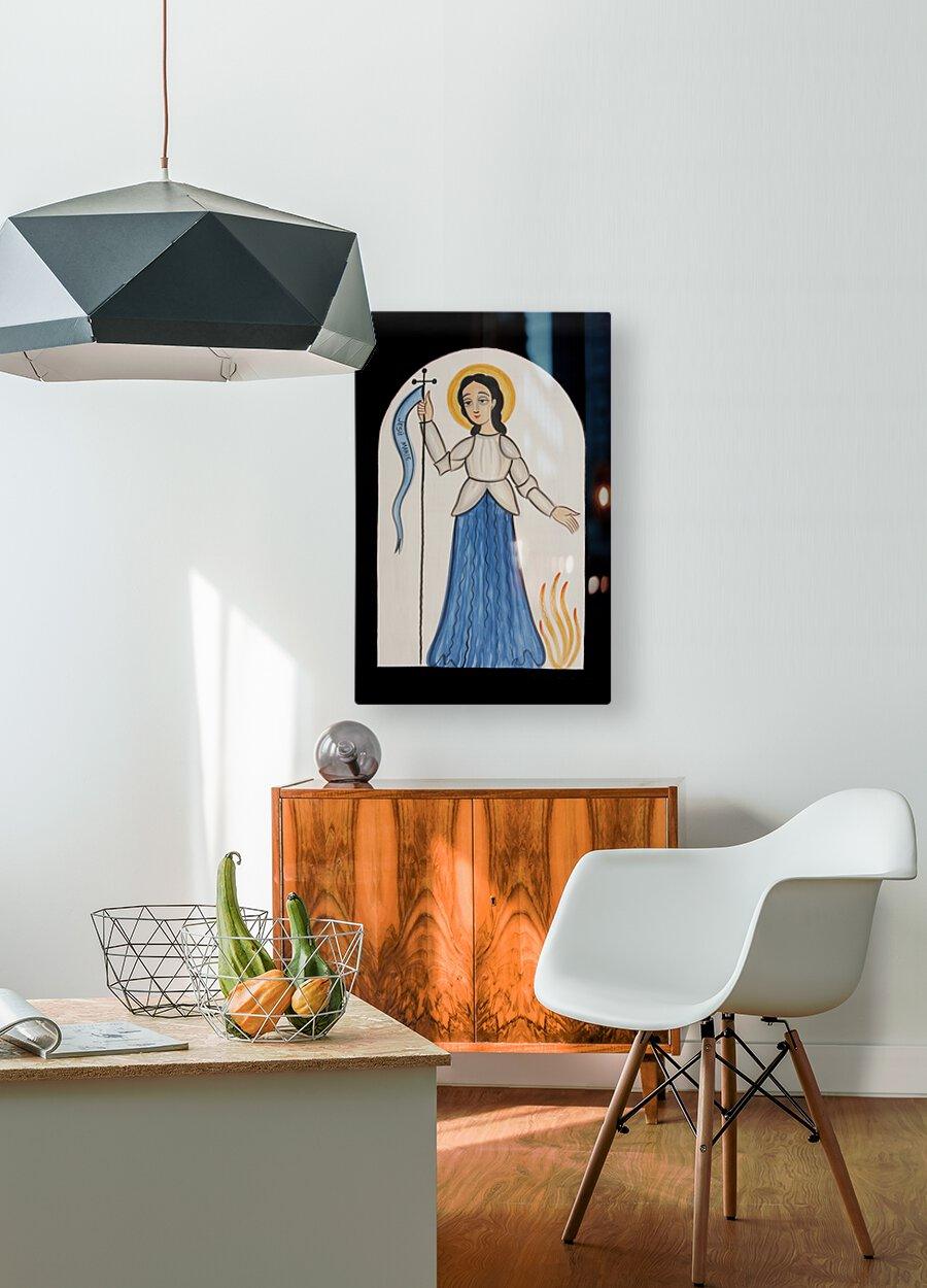 Acrylic Print - St. Joan of Arc by Br. Arturo Olivas, OFM - Trinity Stores