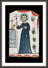 Wall Frame Espresso - St. John of God by A. Olivas