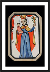 Wall Frame Black - St. Joseph by A. Olivas