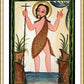 Wall Frame Gold, Matted - St. John the Baptist by Br. Arturo Olivas, OFS - Trinity Stores