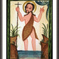 Wall Frame Espresso, Matted - St. John the Baptist by A. Olivas
