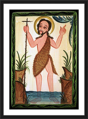 Wall Frame Black - St. John the Baptist by A. Olivas