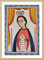 Wall Frame Gold - Our Lady of San Juan de los Lagos by A. Olivas