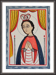 Wall Frame Espresso - Our Lady of San Juan de los Lagos by A. Olivas