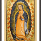 Wall Frame Espresso, Matted - Our Lady of Guadalupe by A. Olivas