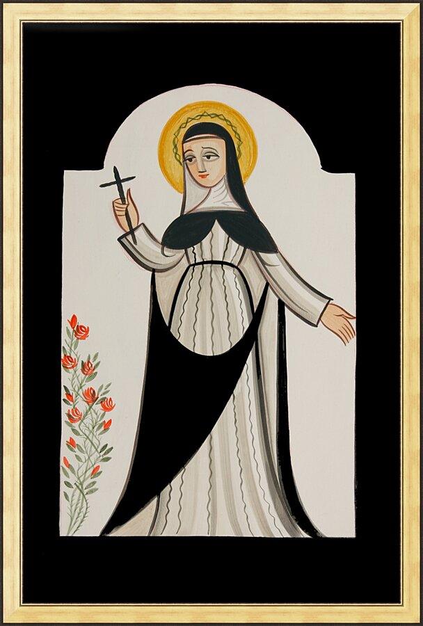 Wall Frame Gold - St. Rose of Lima by A. Olivas
