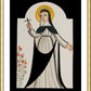 Wall Frame Gold, Matted - St. Rose of Lima by Br. Arturo Olivas, OFS - Trinity Stores