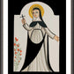 Wall Frame Espresso, Matted - St. Rose of Lima by A. Olivas