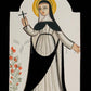 Wall Frame Black, Matted - St. Rose of Lima by A. Olivas